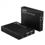Lindy HDMI, KVM un IR paplašinātājs caur IP, raidītājs un uztvērējs, vadu, 150 m, Cat5e, Cat6, melns, metāls