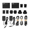 Lindy HDMI, KVM un IR paplašinātājs caur IP, raidītājs un uztvērējs, vadu, 150 m, Cat5e, Cat6, melns, metāls