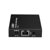 Lindy HDMI, KVM un IR paplašinātājs, izmantojot IP, uztvērējs, raidītājs un uztvērējs, vadu, 150 m, Cat5e, Cat6, melns, metāls