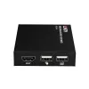 Lindy HDMI, KVM un IR paplašinātājs, izmantojot IP, uztvērējs, raidītājs un uztvērējs, vadu, 150 m, Cat5e, Cat6, melns, metāls