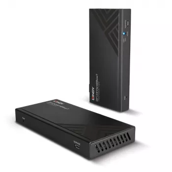 Lindy 150m Cat.6 DisplayPort 1.2, USB, IR un RS-232 HDBaseT KVM paplašinātājs