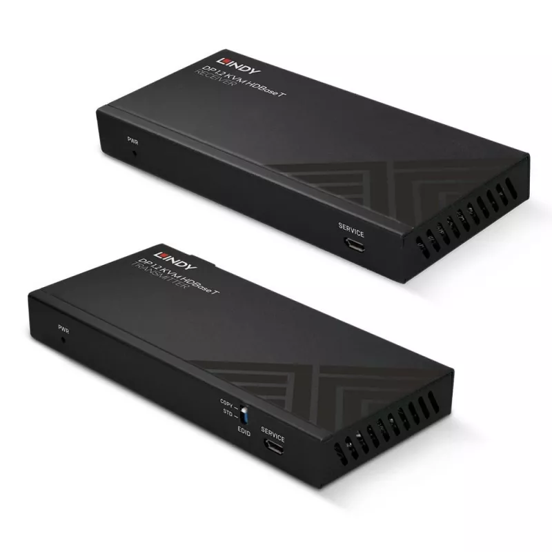 Lindy 150m Cat.6 DisplayPort 1.2, USB, IR un RS-232 HDBaseT KVM paplašinātājs