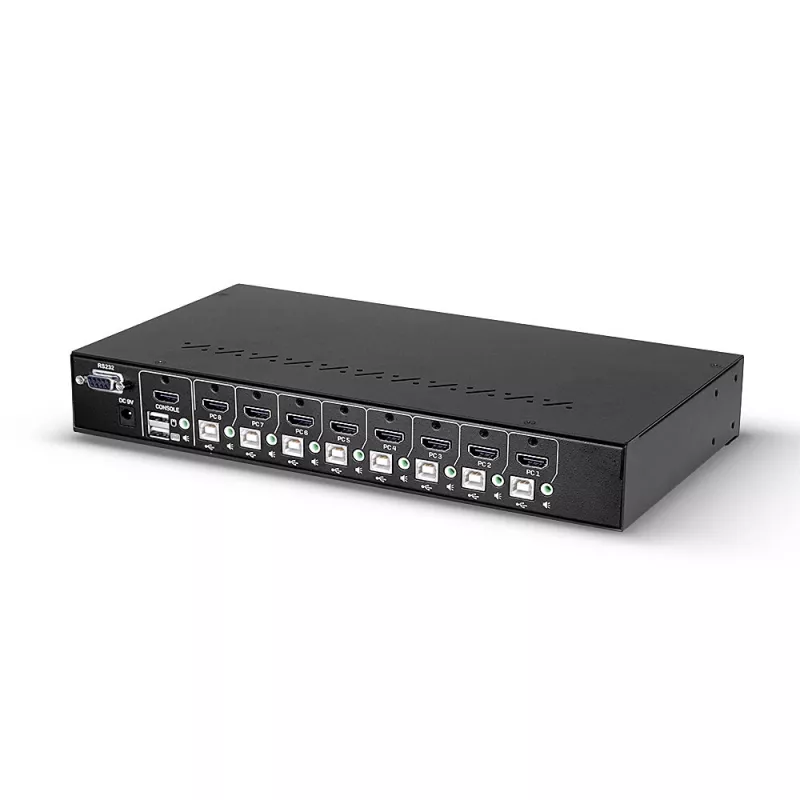 Lindy 39538 KVM slēdzis montāžai statnē Melns
