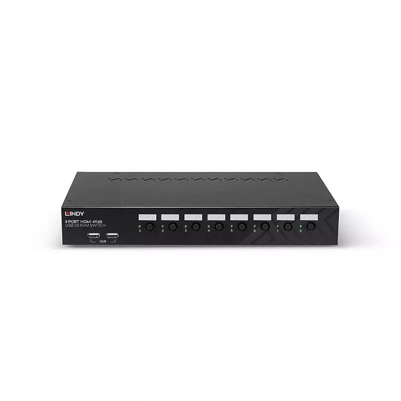 Lindy 39538 KVM slēdzis montāžai statnē Melns