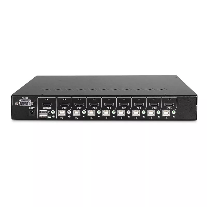 Lindy 39538 KVM slēdzis montāžai statnē Melns