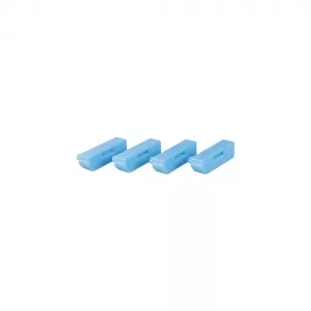 Lindy 40324 pieslēgvietu bloķētājs Pieslēgvietu bloķētājs + atslēga DisplayPort Zils Akrilnitrila butadiēna stirols (ABS) 5 gab.