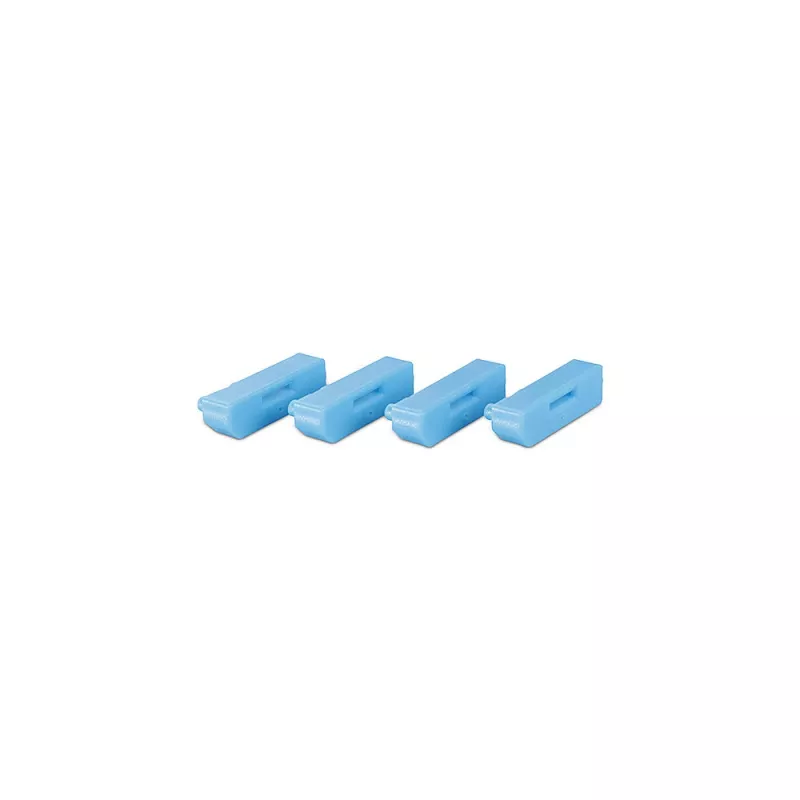 Lindy 40324 pieslēgvietu bloķētājs Pieslēgvietu bloķētājs + atslēga DisplayPort Zils Akrilnitrila butadiēna stirols (ABS) 5 gab.