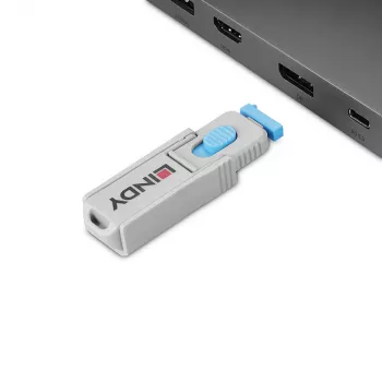 Lindy 40325 pieslēgvietu aizbāznis DisplayPort Zils Akrilnitrila butadiēna stirols (ABS) 10 gab.