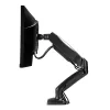 Lindy Single Display Gas-Spring Desktop Mount, 6,5 kg, 43,2 cm (17 collas), 68,6 cm (27 collas), 75 x 75 mm, 100 x 100 mm, melns