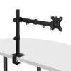 Lindy Single regulējams monitora kronšteins, 8 kg, 33 cm (13 collas), 81.3 cm (32 collas), 75 x 75 mm, 100 x 100 mm, melna