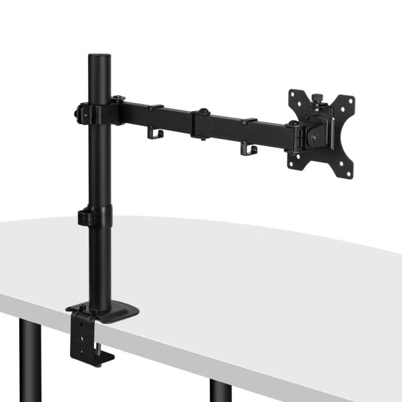 Lindy Single regulējams monitora kronšteins, 8 kg, 33 cm (13 collas), 81.3 cm (32 collas), 75 x 75 mm, 100 x 100 mm, melna
