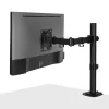 Lindy Single regulējams monitora kronšteins, 8 kg, 33 cm (13 collas), 81.3 cm (32 collas), 75 x 75 mm, 100 x 100 mm, melna