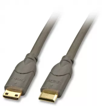 Lindy 0,5 m HDMI CAT2 HDMI kabelis HDMI Type C (Mini) melns