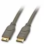 Lindy 0,5 m HDMI CAT2 HDMI kabelis HDMI Type C (Mini) melns