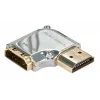 Lindy CROMO HDMI vīrieša uz HDMI sieviešu 90 grādu leņķa adapteris pa kreisi