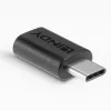 Lindy USB 3.2 C tipa uz C tipa adapteris, USB 3.2 C tips, USB 3.2 C tips, melns