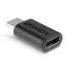 Lindy USB 3.2 C tipa uz C tipa adapteris, USB 3.2 C tips, USB 3.2 C tips, melns