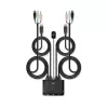 Lindy 2 Portu DisplayPort 1.2, USB 2.0 un Audio Kabeļa KVM Pārslēgs