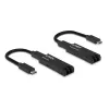 Lindy 100m optiskās šķiedras USB 3.2 C tipa paplašinātājs, tīkla raidītājs un uztvērējs, 100 m, 10000 Mbit/s, optiskā šķiedra, USB 3.2 Gen 1 (3.1 Gen 1) C tips, melns