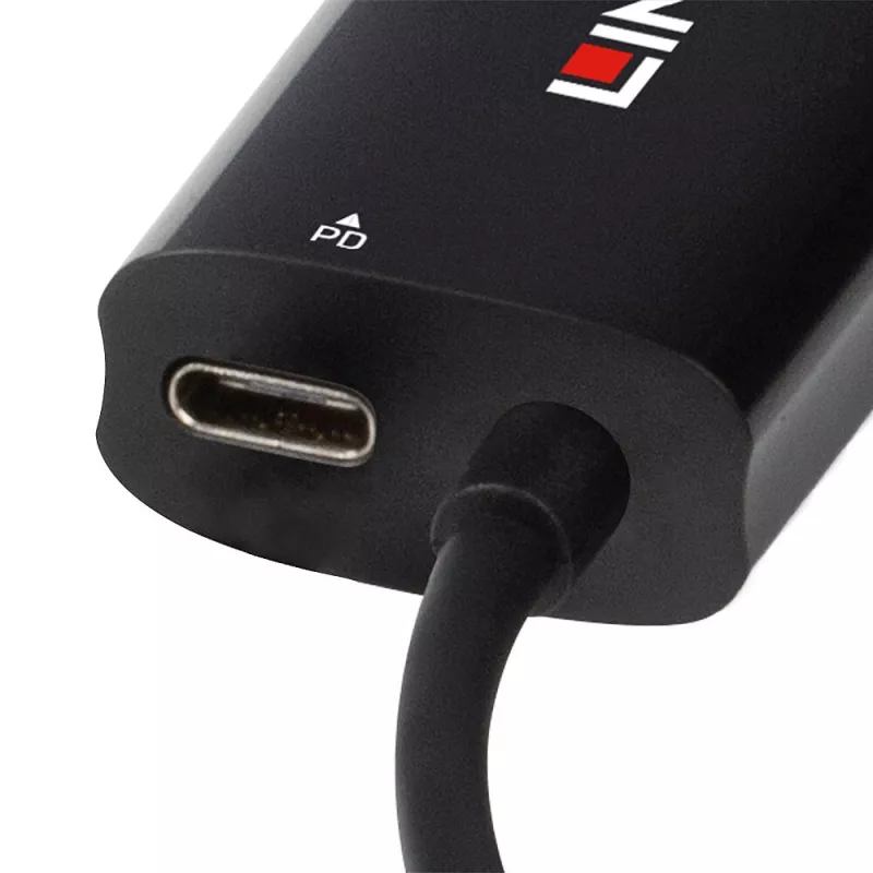 Lindy 43328 klēpjdatora dokstacija/portu replikators USB 3.2 Gen 1 (3.1 Gen 1) Type-C melns