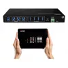 Lindy 4x4 USB 3.2 Gen 1 matricas pārslēgs, 5 Gbit/s, melns, metāls, rotējošs, CE, FCC, RoHS & REACH, USB Type-A, USB Type-B