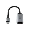 Lindy 43428 video kabeļa adapteris 0,15 m USB Type-C HDMI pelēks