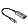 Lindy 43428 video kabeļa adapteris 0,15 m USB Type-C HDMI pelēks