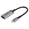 Lindy 43428 video kabeļa adapteris 0,15 m USB Type-C HDMI pelēks