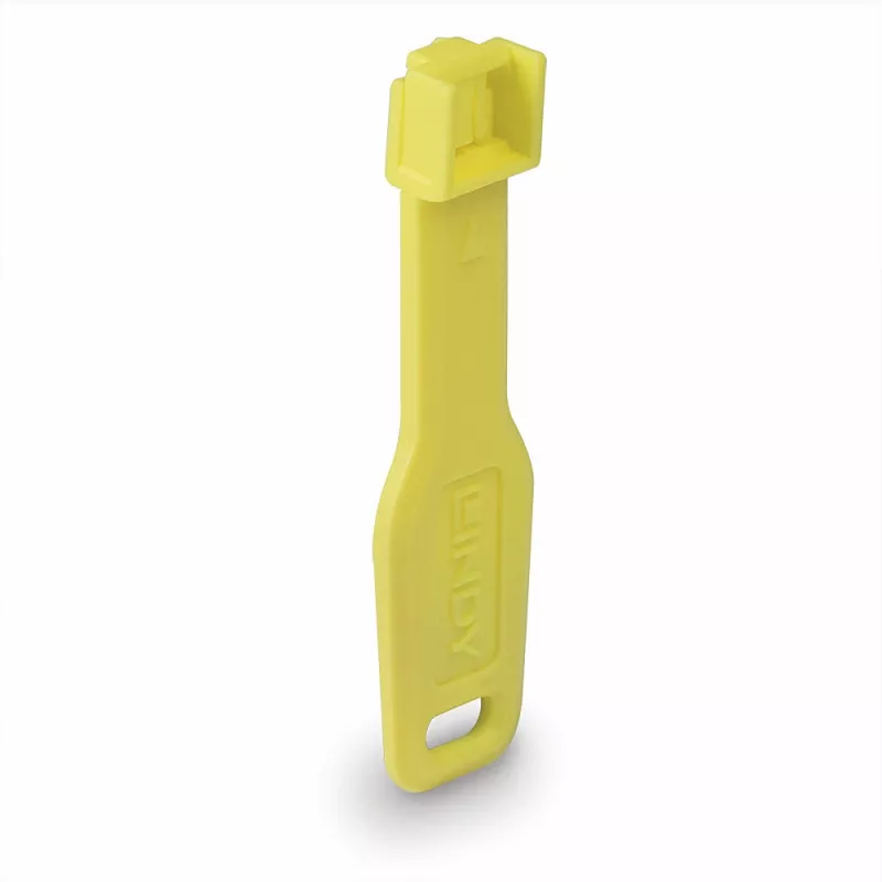 Lindy RJ45 Portu Bloķētāji Dzelteni, 10x + 1 Atslēga, Portu bloķētājs + atslēga, RJ-45, Dzeltena, Akrilnitrila butadiēna stirols (ABS), 10 gab., Polietilēna maisiņš