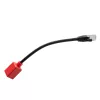 Lindy 0.2m RJ-45 Cat.6A Break-Away Adapter, 0.2 m, Cat6a, RJ-45, RJ-45, Melns, Red