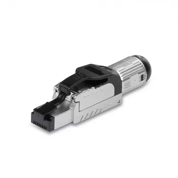 Lindy RJ-45 Cat.6/6A bezkontakta lauka terminācijas spraudnis, RJ45, Melns, Sudrabains, Metāls, CE, REACH, RoHS, UKCA, 240 g, 133 mm
