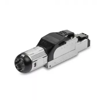 Lindy RJ-45 Cat.6/6A bezkontakta lauka terminācijas spraudnis, RJ45, Melns, Sudrabains, Metāls, CE, REACH, RoHS, UKCA, 240 g, 133 mm