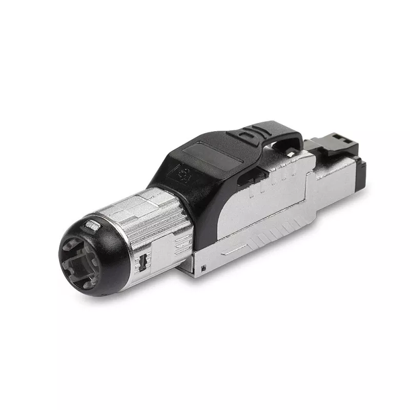 Lindy RJ-45 Cat.6/6A bezkontakta lauka terminācijas spraudnis, RJ45, Melns, Sudrabains, Metāls, CE, REACH, RoHS, UKCA, 240 g, 133 mm