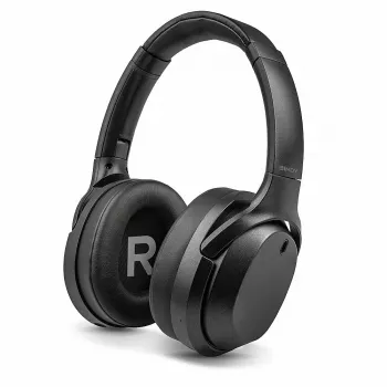 Lindy LH700XW austiņas ar vadu un bezvadu savienojumu, galvas lentes veida, mūzikai, Micro-USB, Bluetooth, melnas
