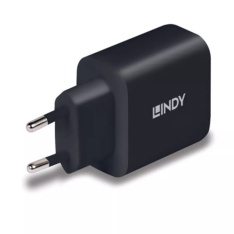 Lindy 73426 mobilās ierīces lādētājs Universāls Melns Maiņstrāva Ātrā uzlāde Telpās