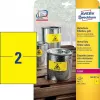 Pašlīmējošā etiķete Avery L6130-20 Taisnstūra Dzeltena