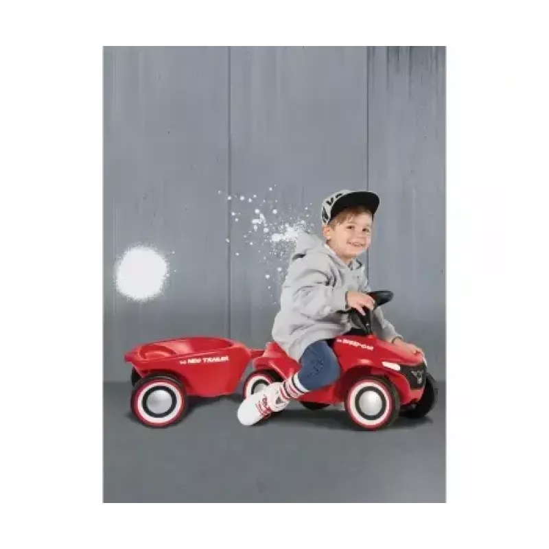 Rotaļu automašīnas piekabe Simba‑Dickie BIG Bobby‑Car Neo Trailer — plastmasa, sarkana, vecumam no 1 līdz 5 gadiem