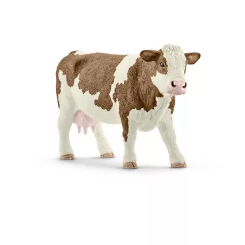 schleich FARM WORLD Simmentāles govs, 3 gadi, Lauku sēta, Lauku dzīvnieki / lauku rotaļlietas, Daudzkrāsains, Plastmasa, 1 gab.