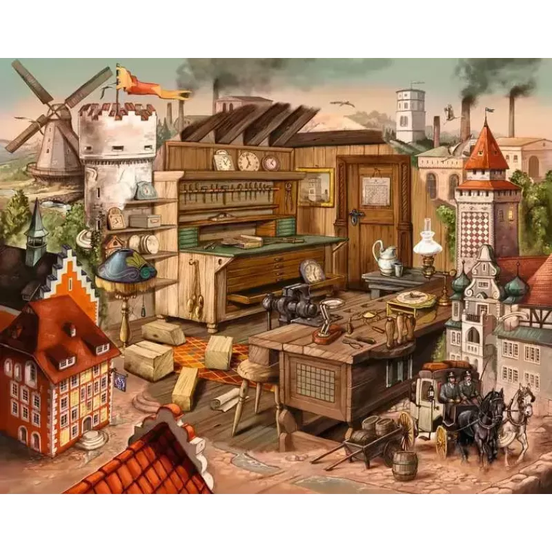 Puzle Ravensburger 17447 — 919 gabaliņi, 640 mm platums, ieteicamais vecums 14+