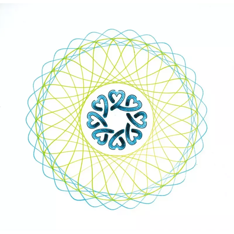 Bērnu spirogrāfs Ravensburger 297740 ar trafaretu un 2 flomāsteriem, daudzkrāsains, vecumam no 6 gadiem