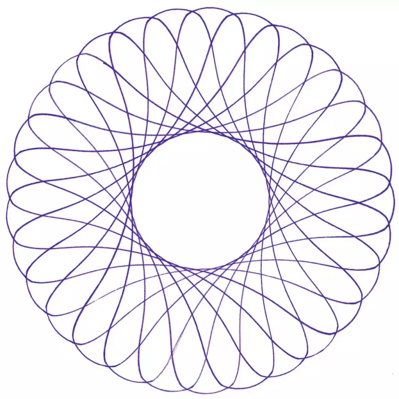 Bērnu spirogrāfs Ravensburger 297740 ar trafaretu un 2 flomāsteriem, daudzkrāsains, vecumam no 6 gadiem