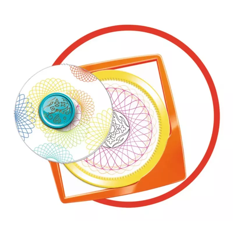 Bērnu spirogrāfs Ravensburger 297740 ar trafaretu un 2 flomāsteriem, daudzkrāsains, vecumam no 6 gadiem