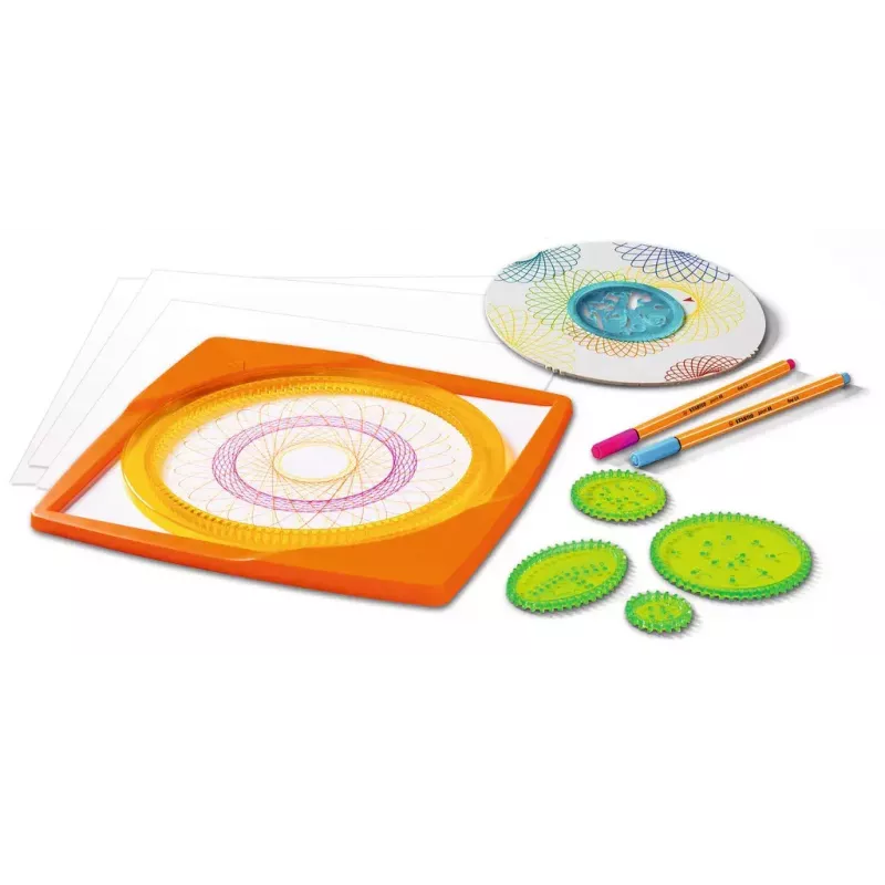 Bērnu spirogrāfs Ravensburger 297740 ar trafaretu un 2 flomāsteriem, daudzkrāsains, vecumam no 6 gadiem