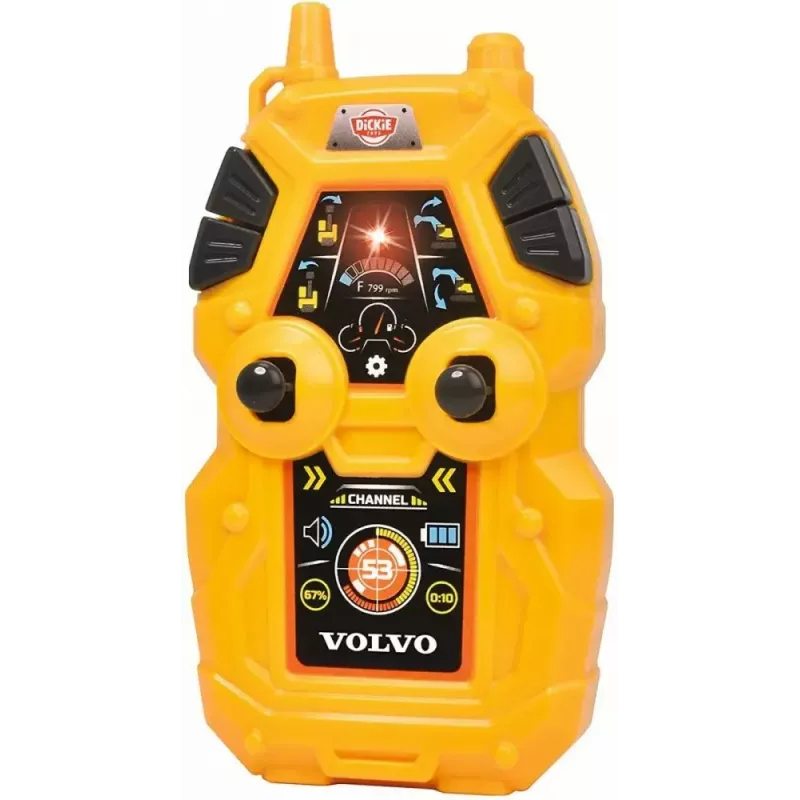 RC ekskavators Dickie Volvo Mining 2.4 GHz tālvadāms konstrukcijas modelis