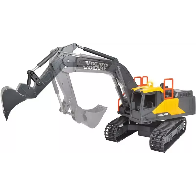 RC ekskavators Dickie Volvo Mining 2.4 GHz tālvadāms konstrukcijas modelis