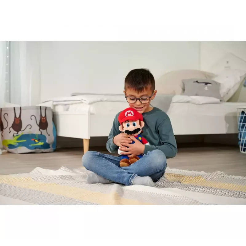SIMBA Super Mario lelle – tēls Super Mario, mīkstā rotaļlieta