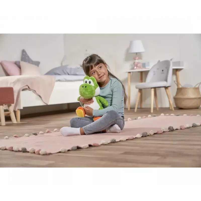 Pildīta rotaļlieta Yoshi no Simba-Dickie, Super Mario tēma, modelis 109231012, apm. 30 cm