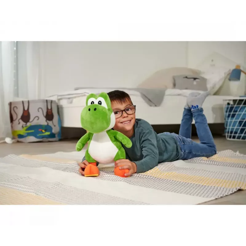 Pildīta rotaļlieta Yoshi no Simba-Dickie, Super Mario tēma, modelis 109231012, apm. 30 cm