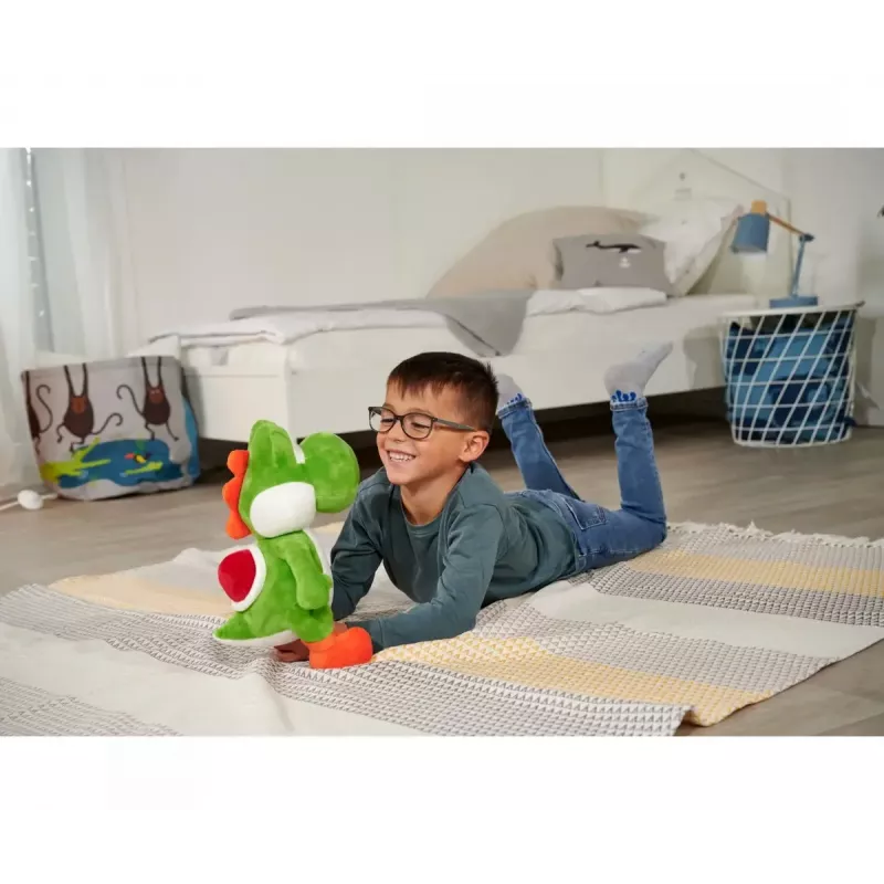 Pildīta rotaļlieta Yoshi no Simba-Dickie, Super Mario tēma, modelis 109231012, apm. 30 cm