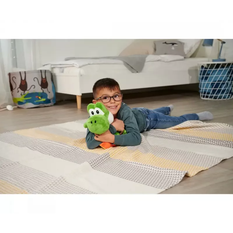 Pildīta rotaļlieta Yoshi no Simba-Dickie, Super Mario tēma, modelis 109231012, apm. 30 cm